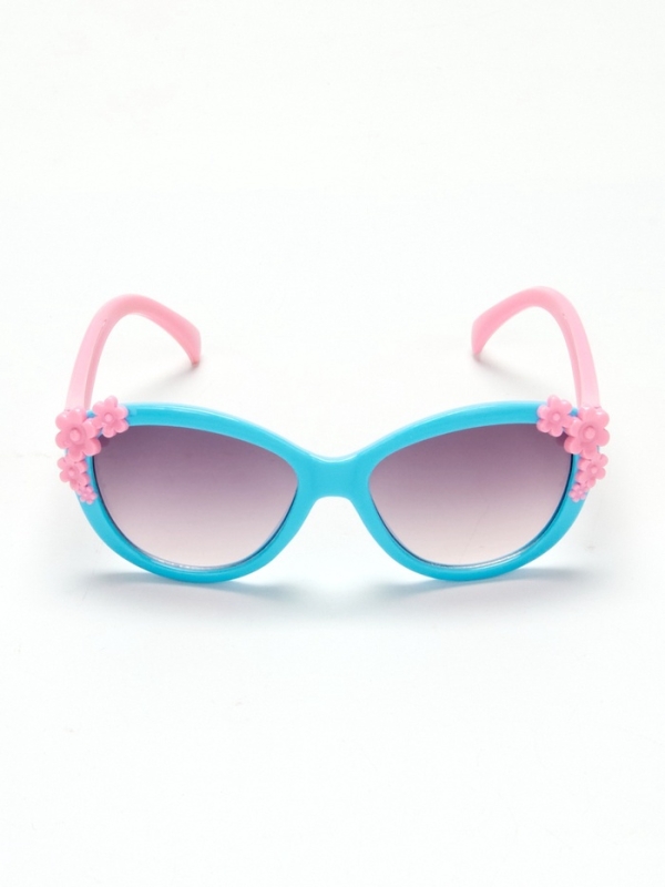 Очки солнцезащитные детские "OneSun", uv 400, 13.3 х 12 х 4 см,  цв голубо-роз