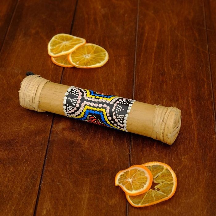 Сувенирный музыкальный инструмент "Посох дождя" 20 см МИКС