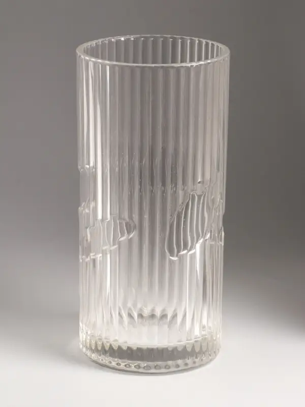 Ваза стекло настольная "Вигдис" 24,5х12 см, прозрачный