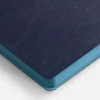 Ежедневник Doppio, недатированный, синий с голубым