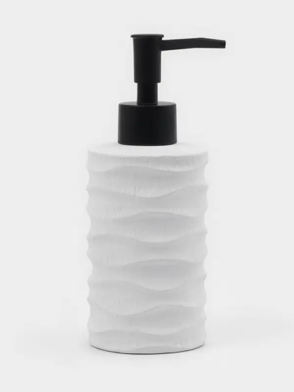 Дозатор для жидкого мыла "Волны", цвет белый