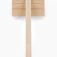 Щетка-пуходёрка деревянная ZOONIK полукруглая, большая, 85&times;55 см