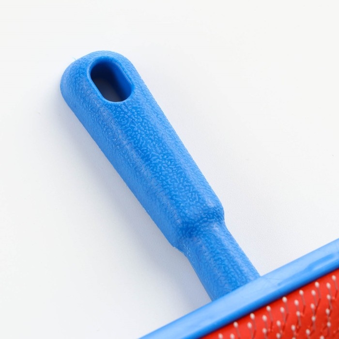 Пуходерка полукруглая малая с каплями, 8,5 х 13 см, синяя Пуходерка полукруглая малая с каплями, 8,5 х 13 см, синяя