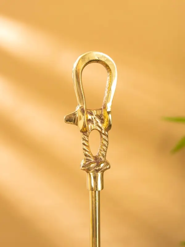 Ложка для обуви "Морская" 51 см, латунь