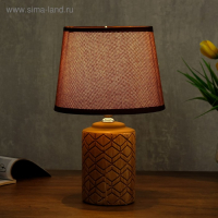 Лампа настольная 08938/1 E14 40Вт кофе 17х17х30 см RISALUX