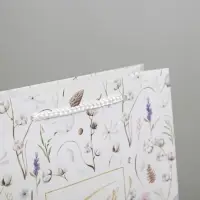 Пакет подарочный ламинированный, упаковка, Gift for you, ML 21 х 25 х 8 см