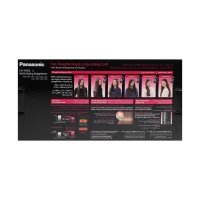 Выпрямитель PANASONIC EH-HV52-K615, 230&deg;С, 5 режимов, керамика, шнур 2 м, чёрно-розовый