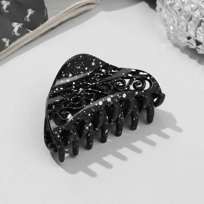 Крабик для волос &laquo;Флоранс&raquo;, завитки, 6.5 см, МИКС