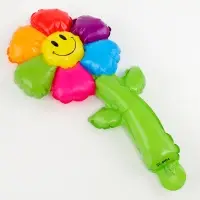 Шар полимерный 16" &laquo;Цветик семицветик со стебельком&raquo;