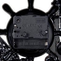 Часы настольные - органайзер для канцелярии будильник &laquo;Штурвал&raquo;, 14&times;17&times;4 см