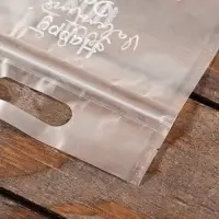 Пакет подарочный, с zip-lock застежкой, 15&times;23 см