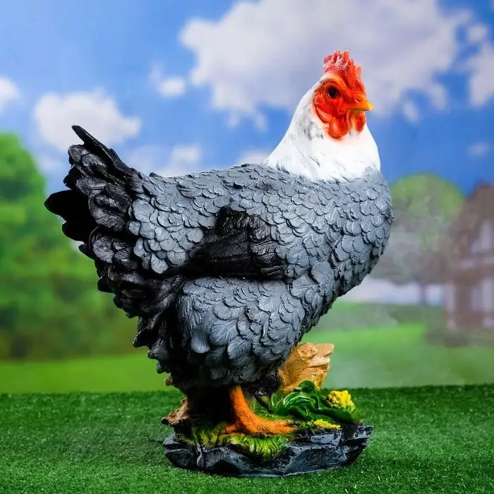 Садовая фигура из полистоуна &laquo;Курица кубанская&raquo;, 33&times;20.5&times;40 см