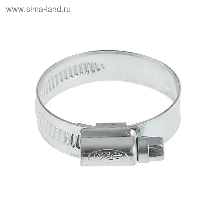 Хомут червячный MGF, диаметр 25-40 мм, ширина ленты 12 мм, оцинкованный
