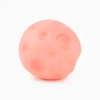 Игрушка пищащая "Мячик планета" для собак, 6,5 см, розовая