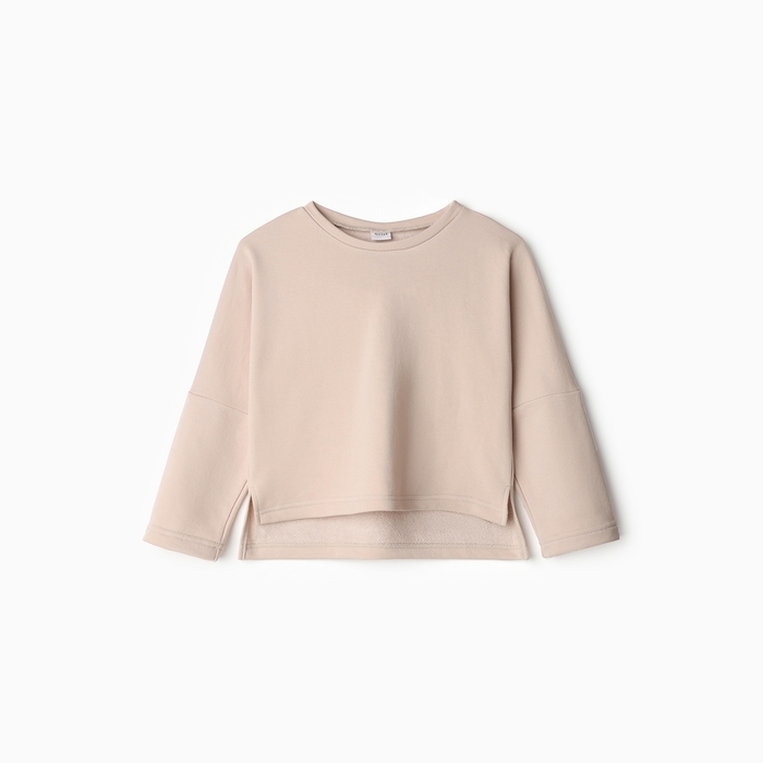 Свитшот детский MINAKU, цвет бежевый, рост 128 см