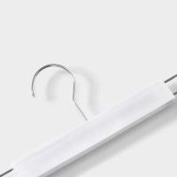 Вешалки для брюк и юбок Доляна, 29,5&times;13 см, 10 шт, с зажимами, цвет белый