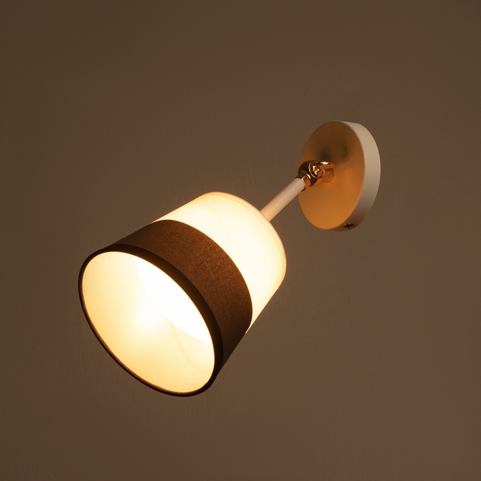 Бра "Селена" Е27 40Вт бело-золотой 14х14х11 см