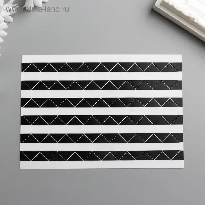 Набор уголков с кармашком для фотографий 102 уголка "Чёрные" 10,3х15,1 см