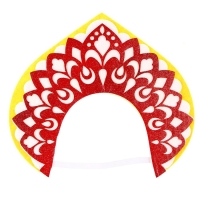 Кокошник карнавальный &laquo;Варвара-краса&raquo; из фетра, с блёстками