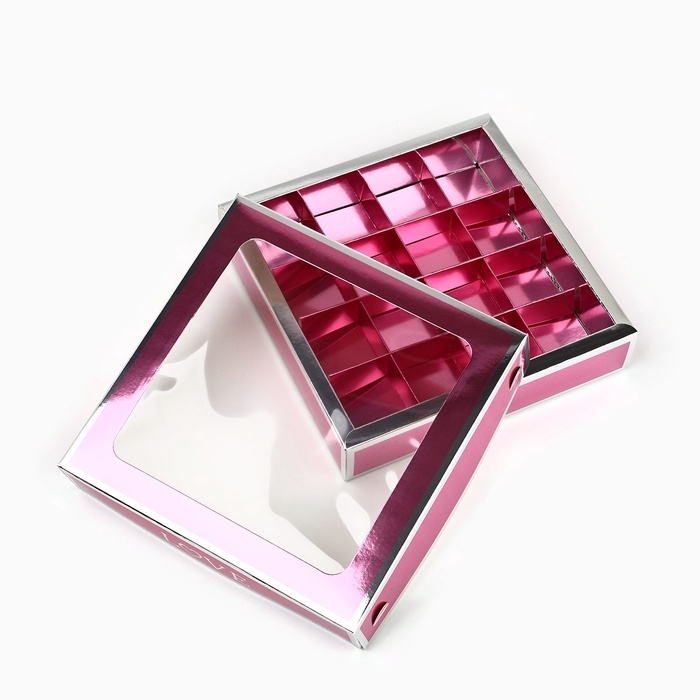 Коробка для конфет &laquo;Любовь&raquo;, 18.5 х 18.5 х 3.5 см