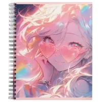 Компл тетр из 3шт 96л кл на гребне Аниме. Девочка в очках, обл мел карт, офсет (10296905)