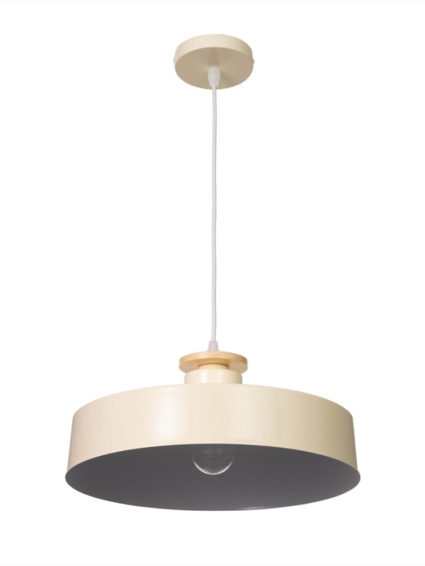 Светильник Timothy 1х40Вт Е27 пр-1м кремовый 32,5х32,5х12см