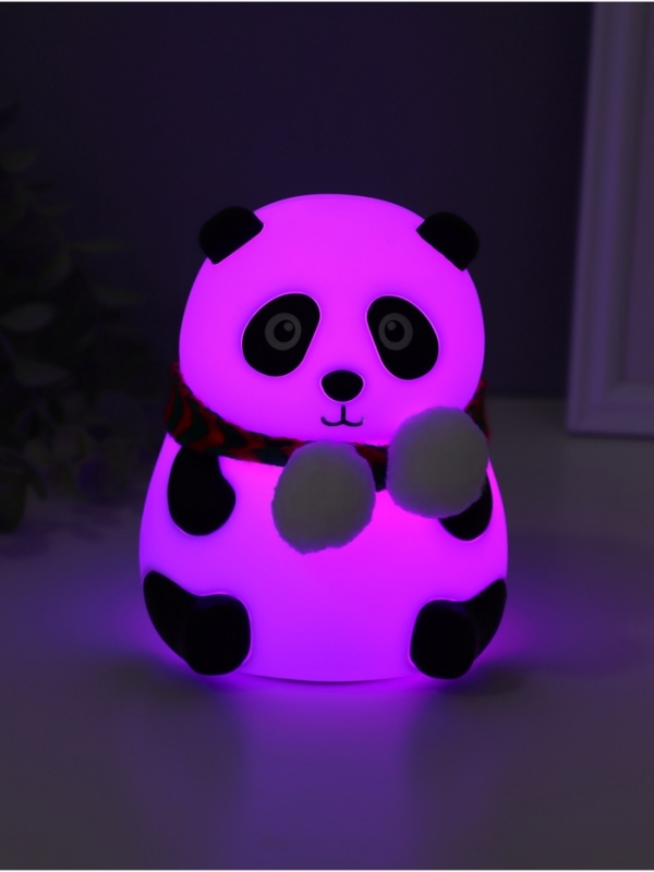 Ночник антистресс Ночник антистресс "Панда в шарфе" 2Вт LED RGB USB 10,5х10х13,5см