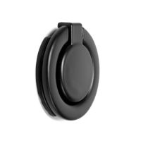 Ручка-кнопка CAPPIO RK132, мебельная, цвет черный, 8 шт.