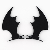 Заколки для волос ушки &laquo;Крылья&raquo;, черные, 2 шт, 11 х 12 см