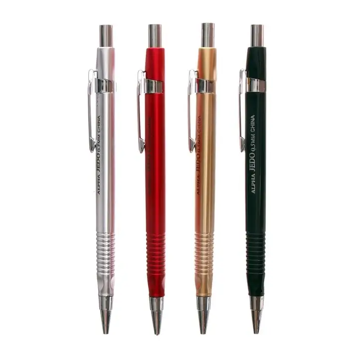 Карандаш механический 0.5 мм, с рифлёным грипом, корпус МИКС