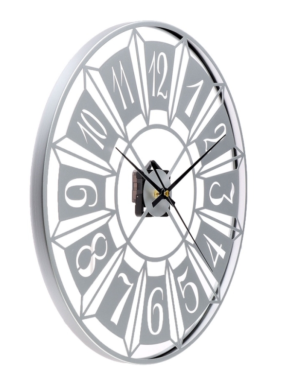 Часы настенные интерьерные &laquo;Гармошка&raquo;, плавный ход, d-40 см, белые