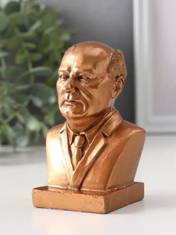 Бюст &laquo;Горбачёв&raquo;, 10.5&times;6.5&times;5 см, бронза
