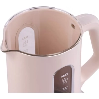 Чайник HYK-G8888 1.5л. 1700Вт кремовый прозрачный
