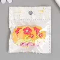 Декор для творчества акрил "Пластилиновые цветочки" 0,2х3,5х3,9 см