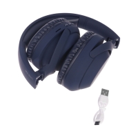 Наушники MZ300, беспроводные, полноразмерные, микрофон, BT 5.3, 400 мАч, синие Наушники MZ300, беспроводные, полноразмерные, микрофон, BT 5.3, 400 мАч, синие