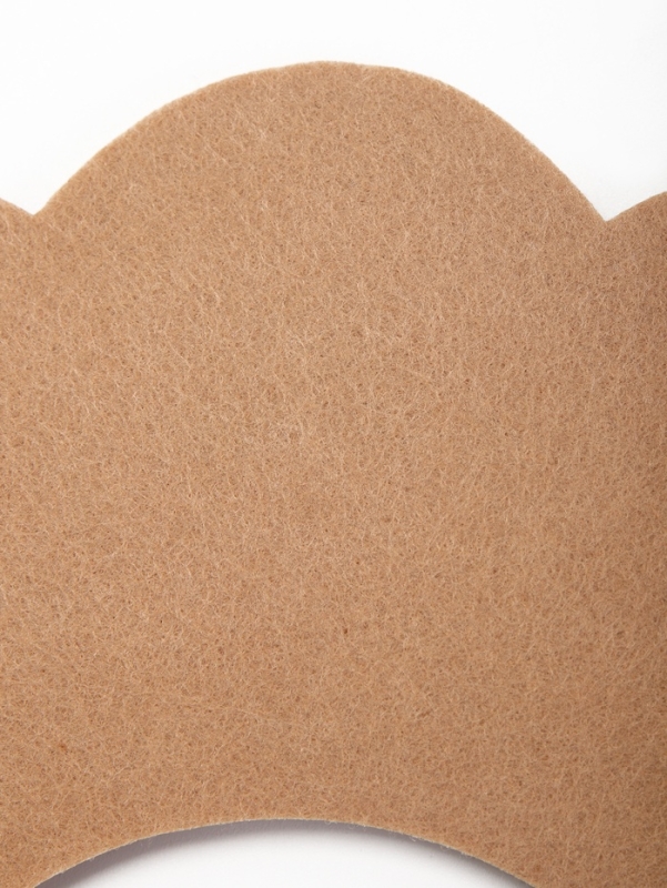 Ветеринарный воротник из фетра "Ромашка", размер L, коричневый