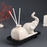 Диффузор керамика "Слон" аромапалочки 3 шт 9,5х20х16 см