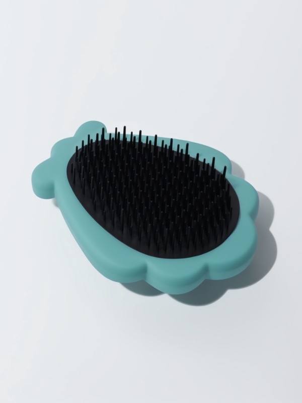 Расчёска массажная «Ракушка», 11×8.5 см, голубая Расчёска массажная «Ракушка», 11×8.5 см, голубая