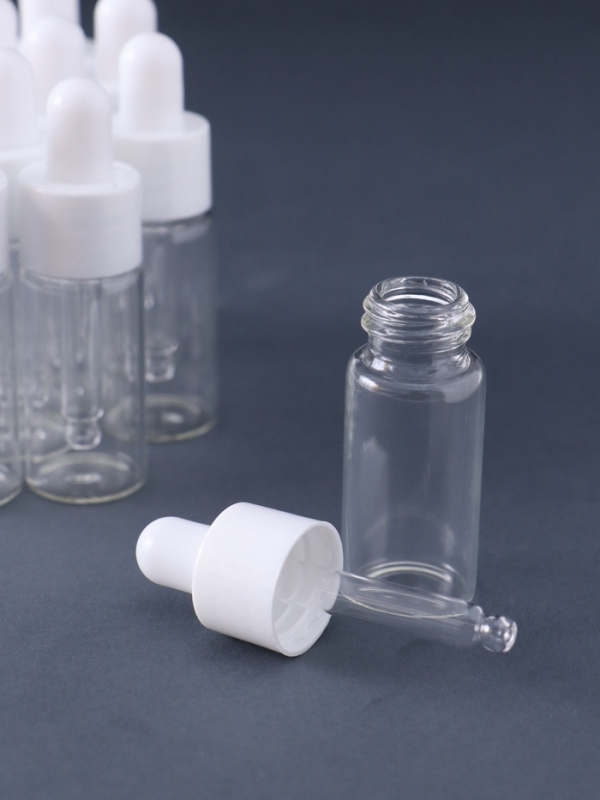 Флакон с пипеткой стекло, пластик набор 12 шт 7,5х2,2х2,2 см