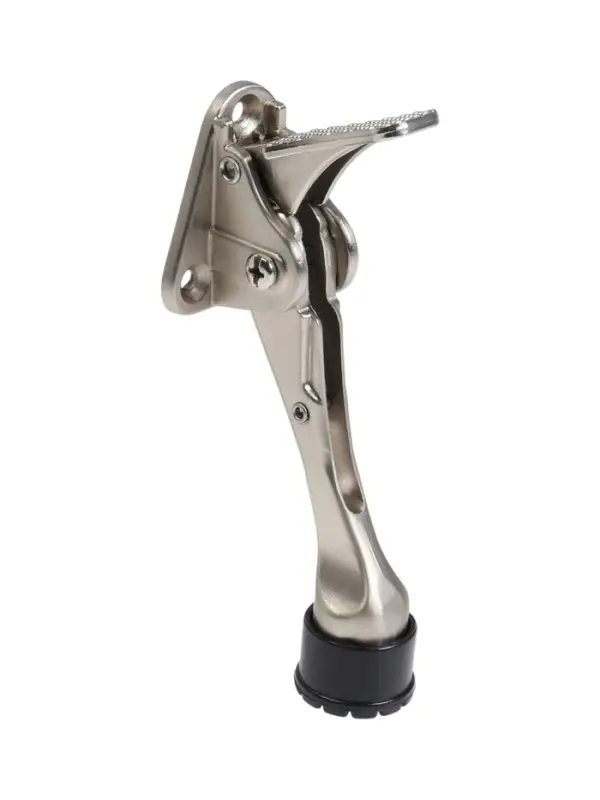 Фиксатор дверной LOCKLAND &ldquo;козья ножка&rdquo;, с автоподъемом, цвет хром