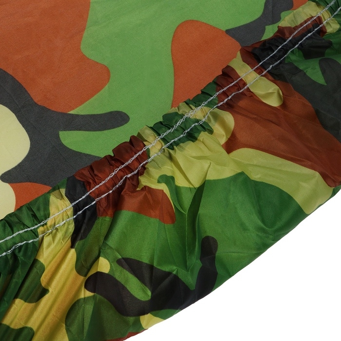 Тент автомобильный, водонепроницаемый, полиэстер, камуфляж хаки, размер XXL 572*178*119 см