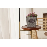 Кашпо для цветов плетёное &laquo;Луция&raquo;, 16&times;16&times;15 см, квадрат, цвет серый