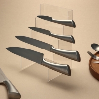 Подставка под ножи 15*15*25 см, 4 места, оргстекло 2 мм, прозрачный, В ЗАЩИТНОЙ ПЛЁНКЕ Подставка под ножи 15*15*25 см, 4 места, оргстекло 2 мм, прозрачный, В ЗАЩИТНОЙ ПЛЁНКЕ