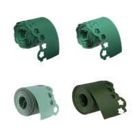 Лента бордюрная, 0.15 &times; 9 м, толщина 1.2 мм, пластиковая, фигурная, зелёная, Greengo