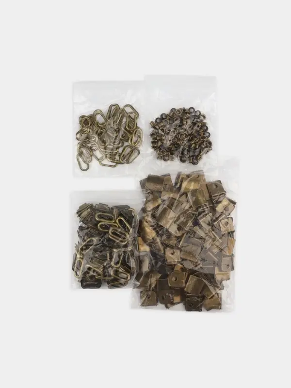 Застёжка для кепки, с люверсом, 2&times;2 см, цвет бронзовый