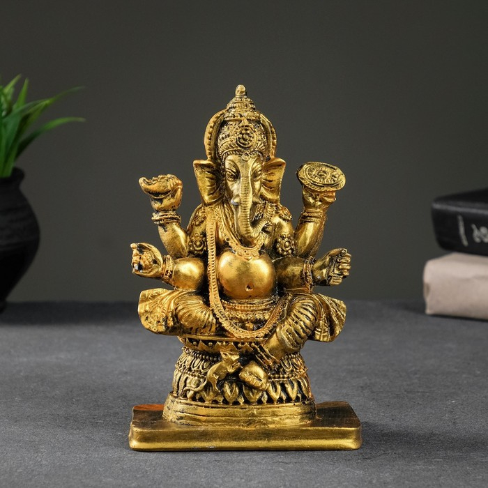 Фигура Фигура "Ганеша" золото, 20х12х8см