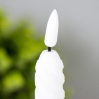 Набор светодиодных свечей, ночники LED RISALUX &laquo;Спираль&raquo;, 2 шт., от батареек 2&times;ААА, 4.5&times;4.5&times;22 см