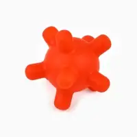Игрушка пищащая "Мячик, шипы", 5 см, красная