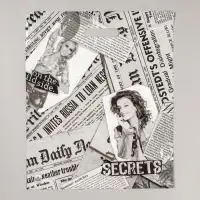 Пакет "Газетный микс" полиэтиленовый, с вырубной ручкой, 38 х 45 см, 60 мкм