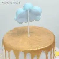Топпер для торта &laquo;Облачко&raquo;, 17&times;9 см, цвет МИКС